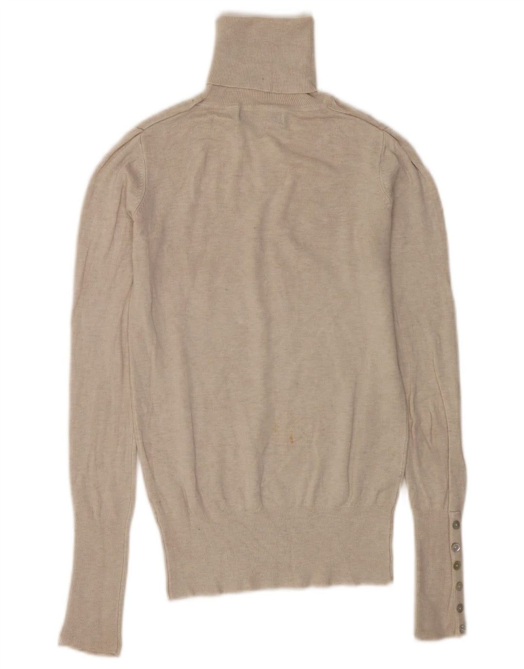 Zara Pull col roulé pour femme UK 10 Petite rayonne beige