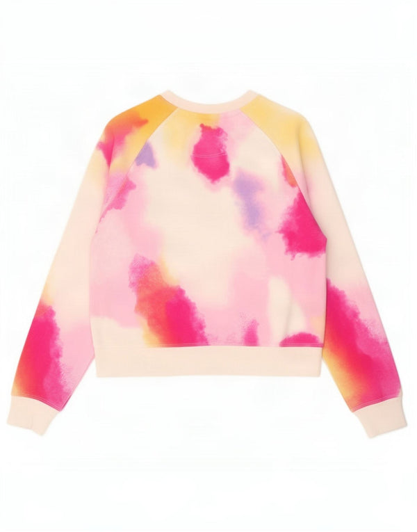 Champion Sweat-shirt court pour femme UK 16 Large Multicolore Tie Dye