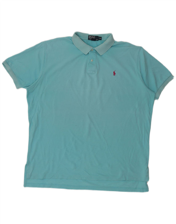 Ralph Lauren Polo Homme 2XL Coton Turquoise