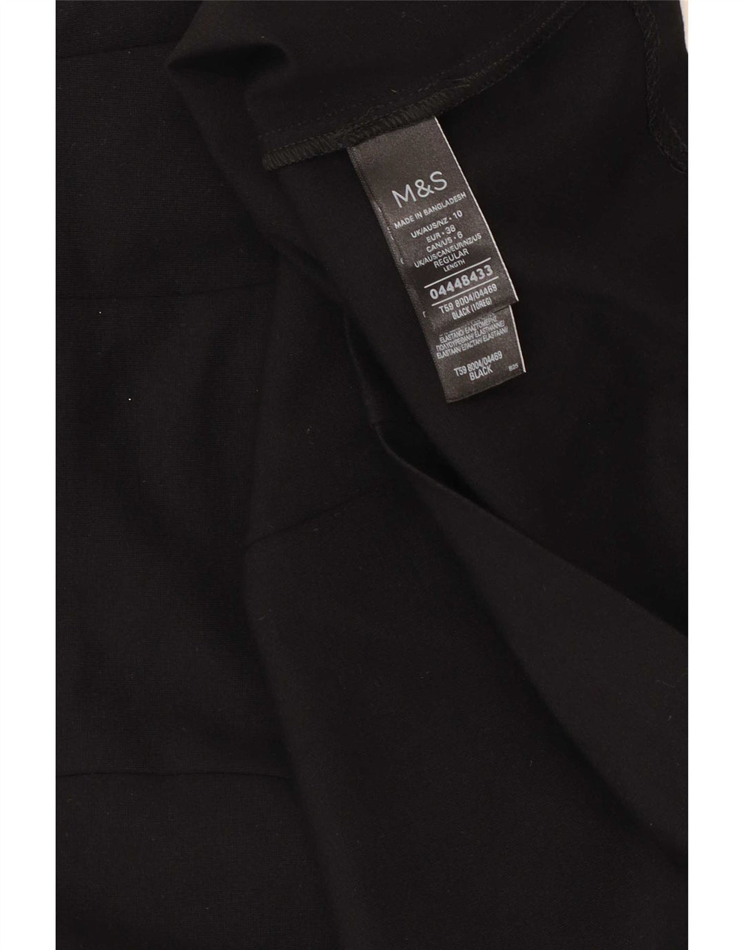 Marks & Spencer Mini-jupe femme UK 10 Small W27 Viscose noire