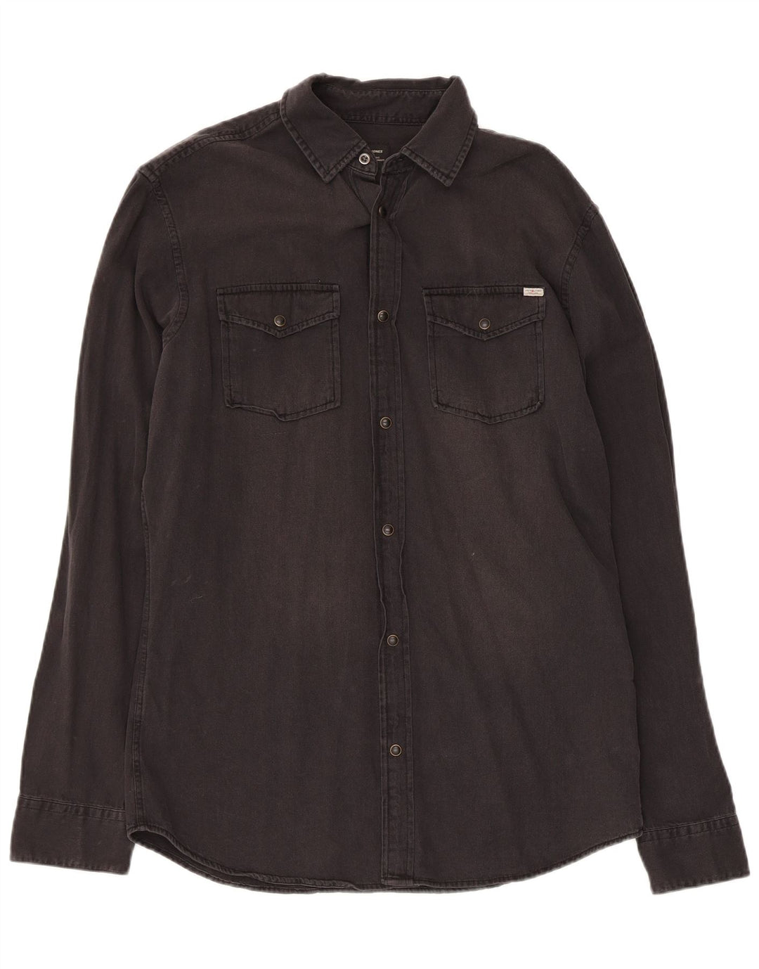 JACK & JONES Chemise en Jean Homme Noir Moyen Coton