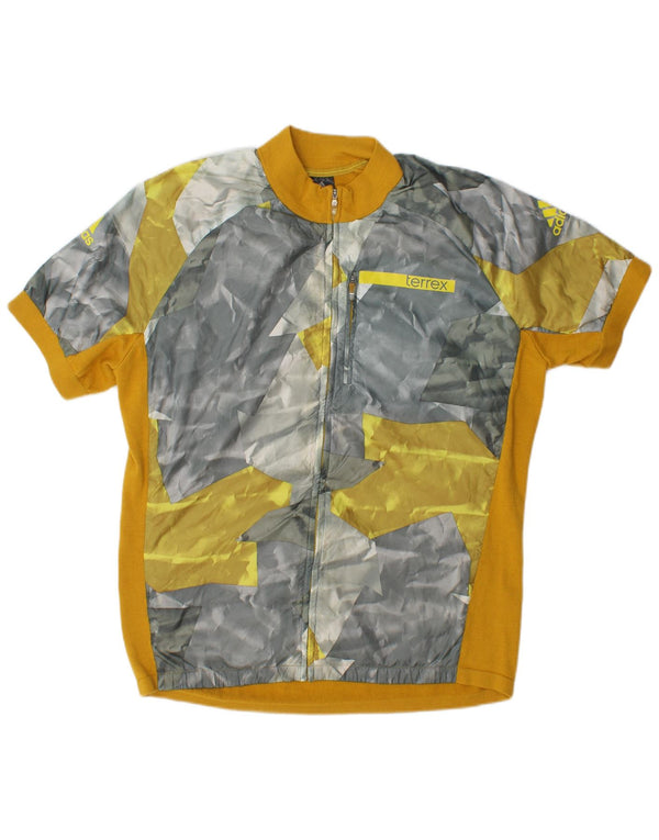 Adidas Veste de survêtement pour homme UK 44/46 Large Jaune Colorblock
