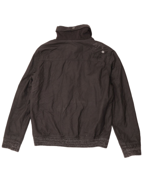 Superdry Veste Bomber The Windbomber Homme UK 44 2XL Coton Noir