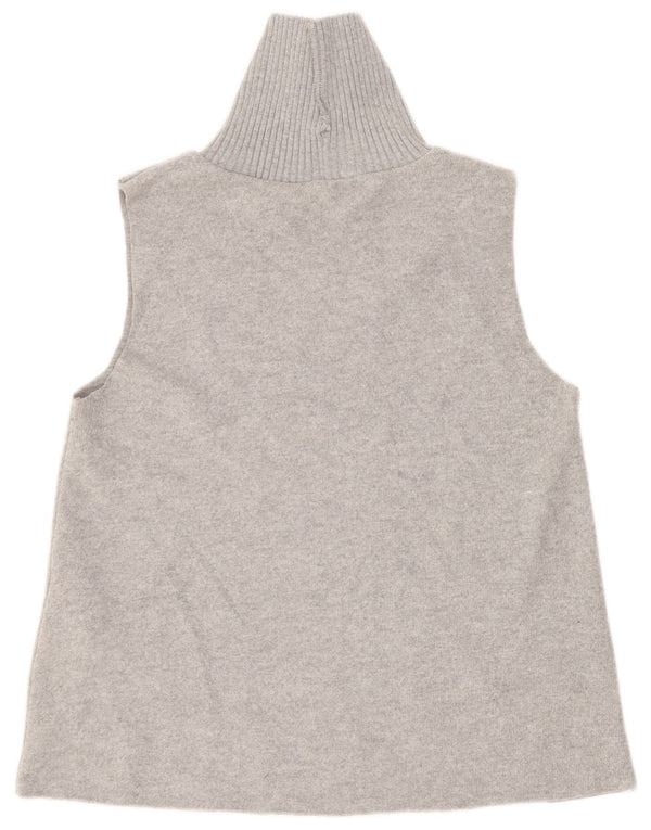 Zara Femme Débardeur UK 12 Gris Moyen Polyester