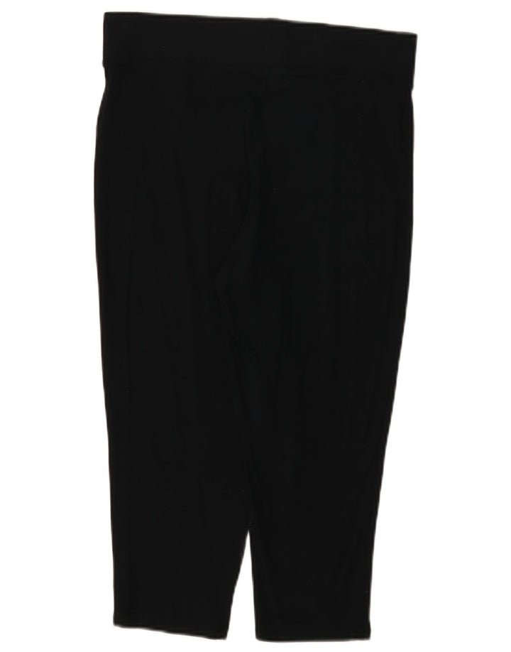 Marks & Spencer Legging Capri Femme UK 12 Viscose Noir Moyen