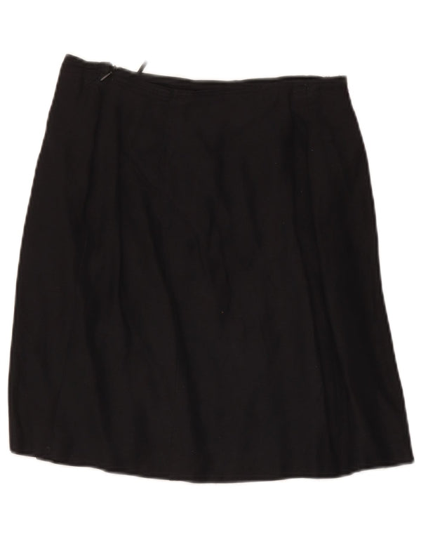Max & Co. Mini jupe femme UK 10 Small W28 Lin noir