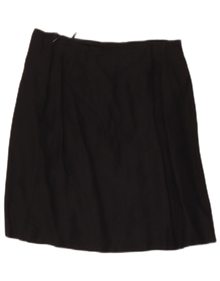 Max & Co. Mini jupe femme UK 10 Small W28 Lin noir