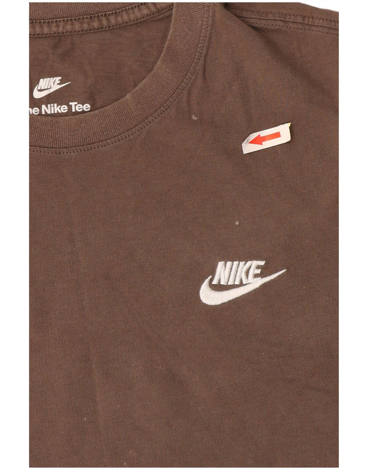 Nike T-Shirt Homme Gris Moyen Coton