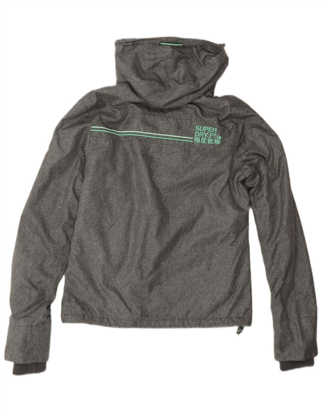 SUPERDRY Veste coupe-vent graphique The Windcheater pour femme UK 8 Small Gris