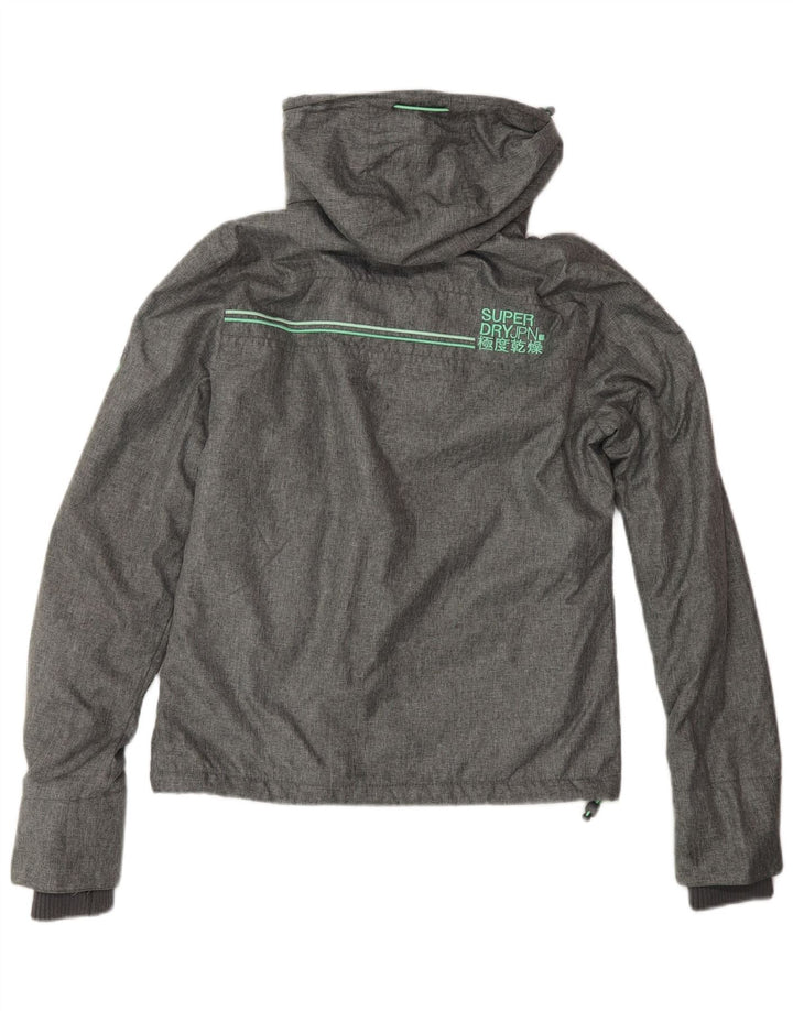 SUPERDRY Veste coupe-vent graphique The Windcheater pour femme UK 8 Small Gris