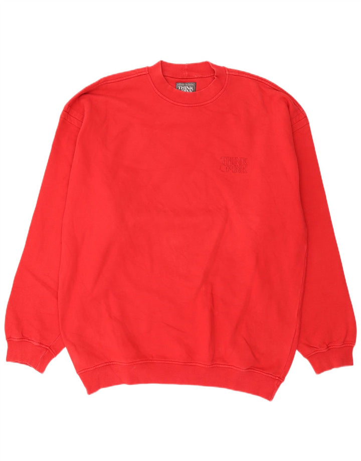 Think Pink Sweat-Shirt Homme XL Rouge Coton