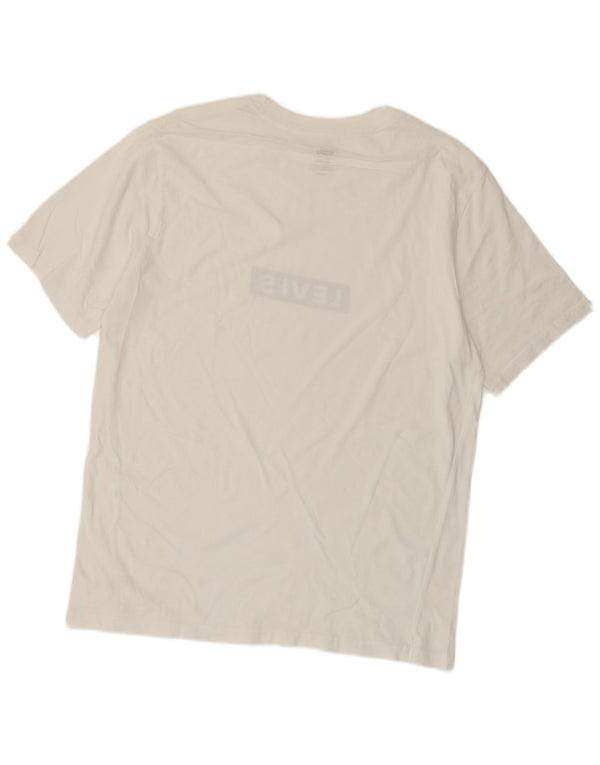 Levi's Mens Relaxed Fit Graphic T-Shirt Top Small White