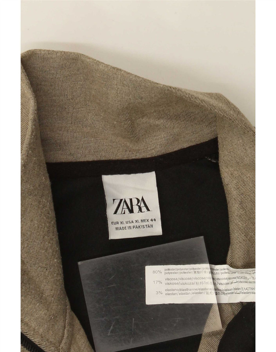 Zara Homme Survêtement Top Veste XL Vert Moucheté Polyester