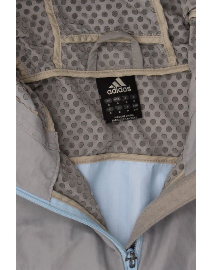ADIDAS Womens Clima Proof Oversized Windbreaker Jacket UK 8 Small  Blue Vintage Adidas and Second-Hand Adidas from Messina Hembry 