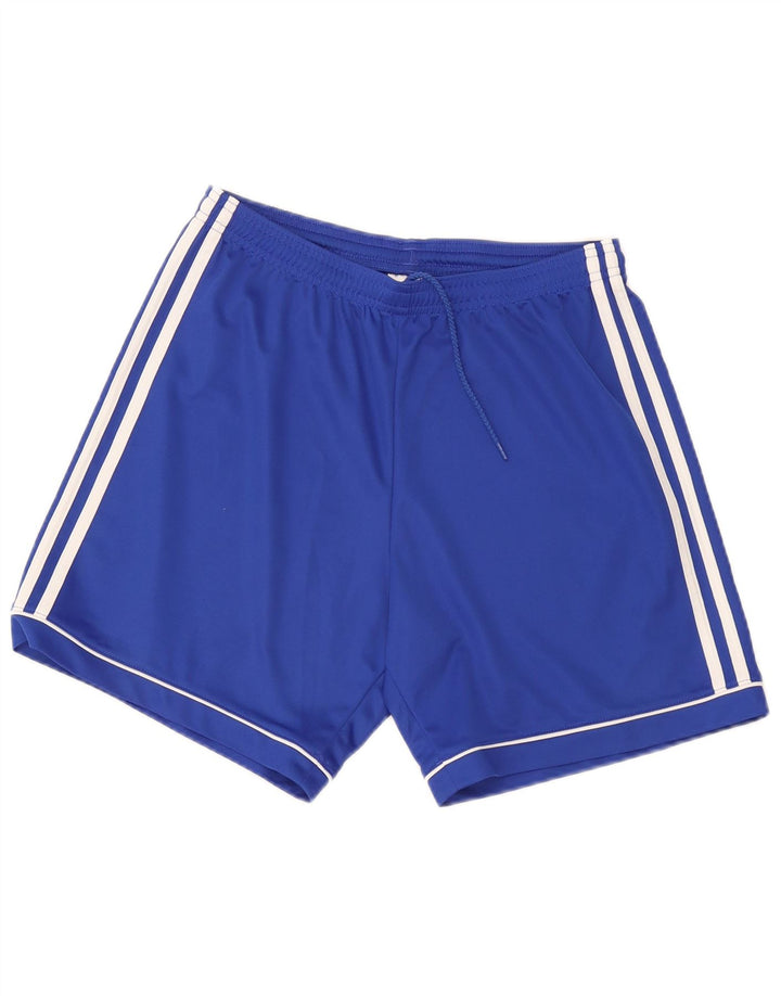Adidas Short de Sport Climalite Homme Bleu Moyen Polyester