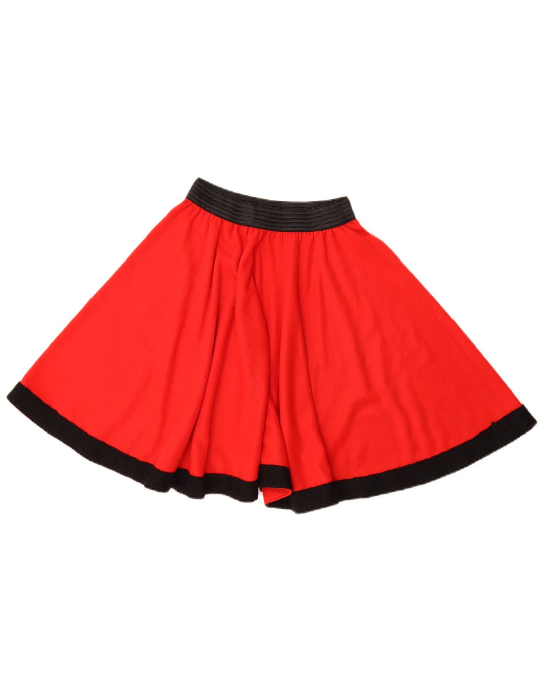 vintage Femme Mini Jupe W22 2XS Colorblock Rouge
