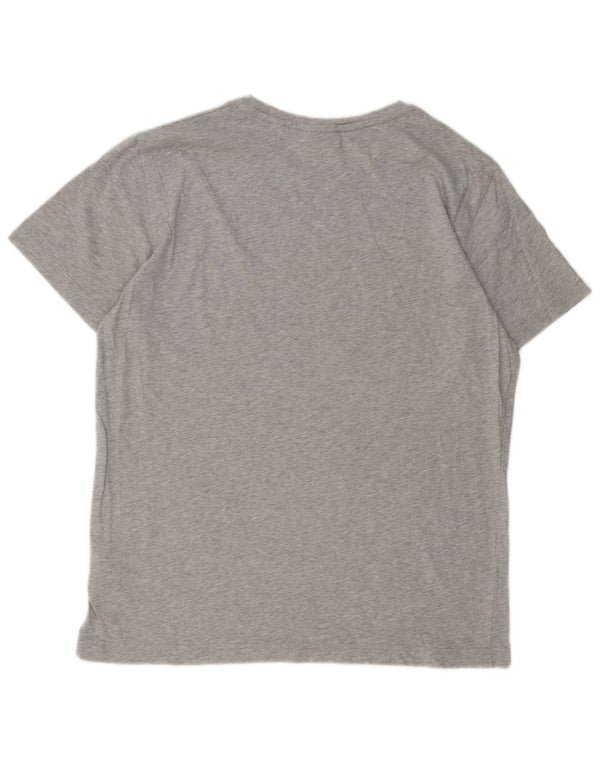 Gant T-Shirt Graphique Homme Gris Large Coton