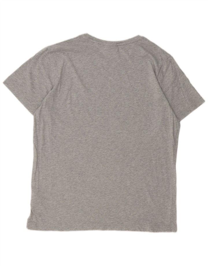 Gant T-Shirt Graphique Homme Gris Large Coton
