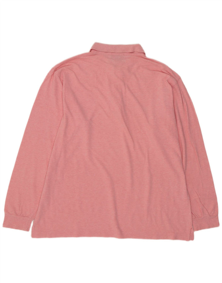 SERGIO TACCHINI Polo à manches longues pour homme EU 52 Large Rose