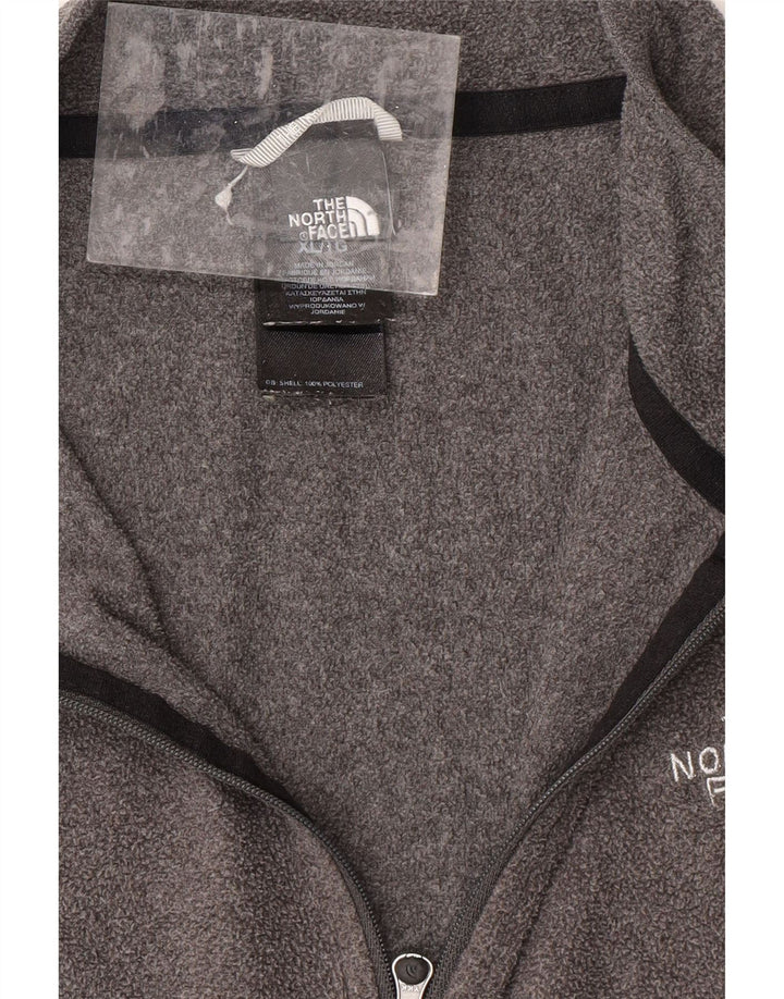 THE NORTH FACE Pull polaire à col zippé pour femme UK 18 XL Gris Polyester