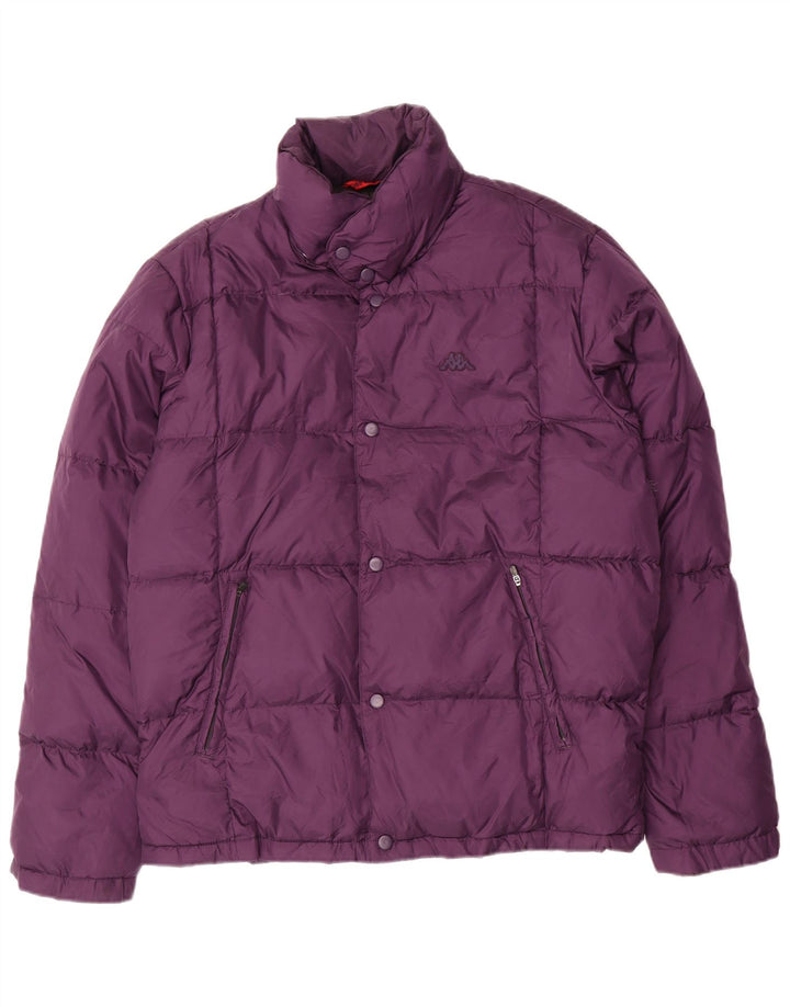 Kappa Veste matelassée pour homme UK 38 Large Violet Nylon