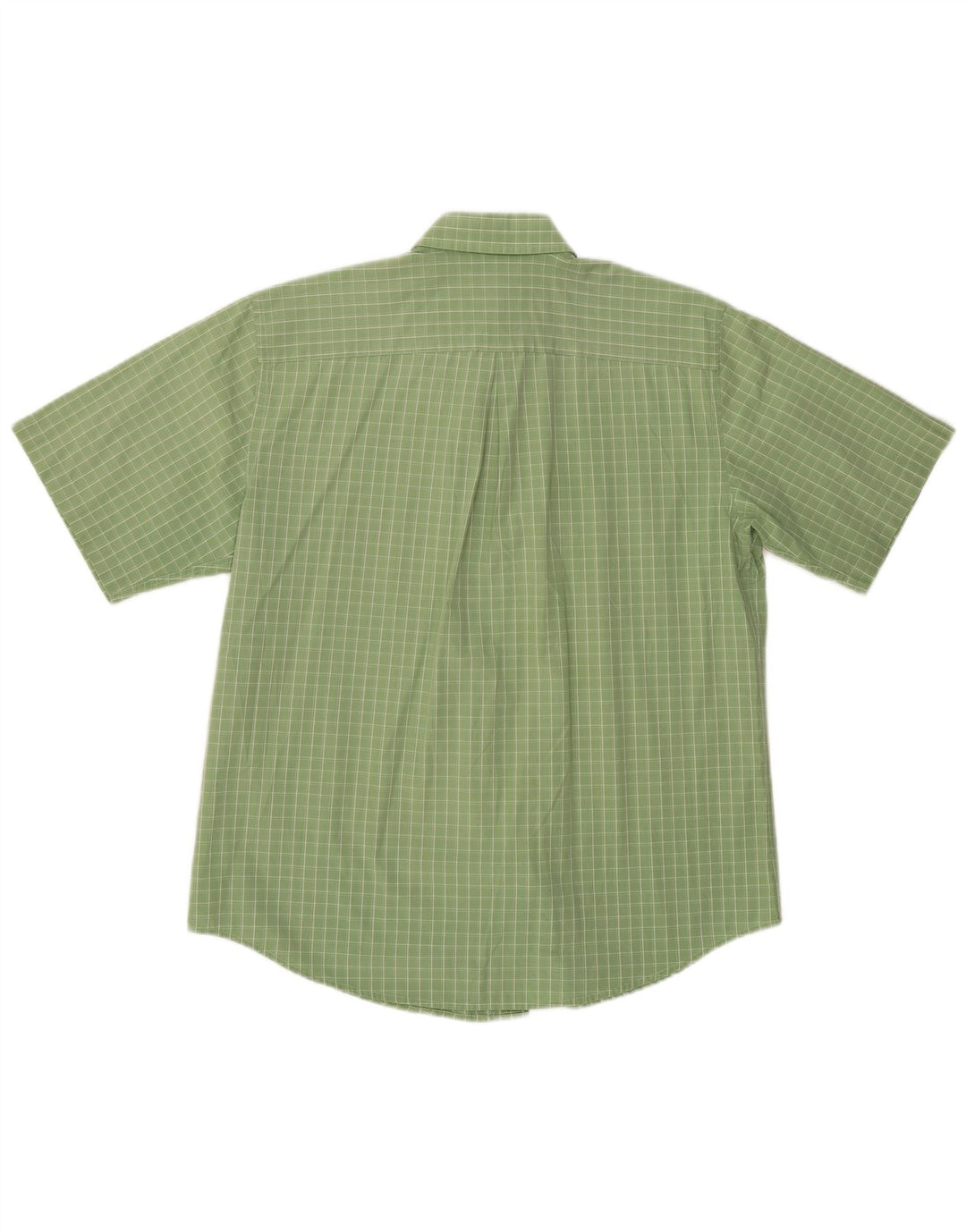 DOCKERS Chemise à manches courtes pour hommes Taille 16 1/2 Grand coton à carreaux verts