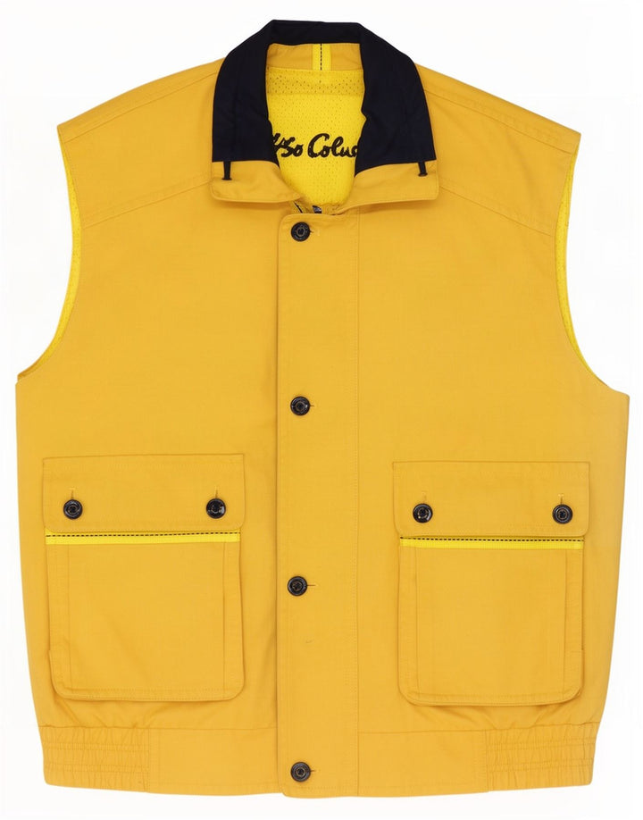 Carlo Colucci Veste Utilitaire Homme IT 50 Large Jaune Coton