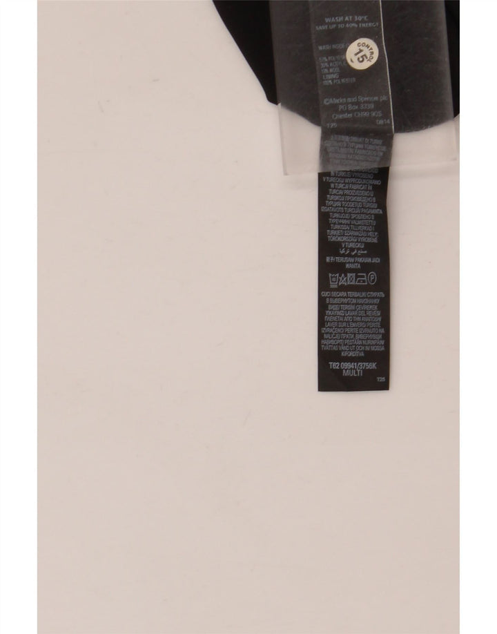 Marks & Spencer Robe trapèze pour femme UK 8 Small Polyester multicolore