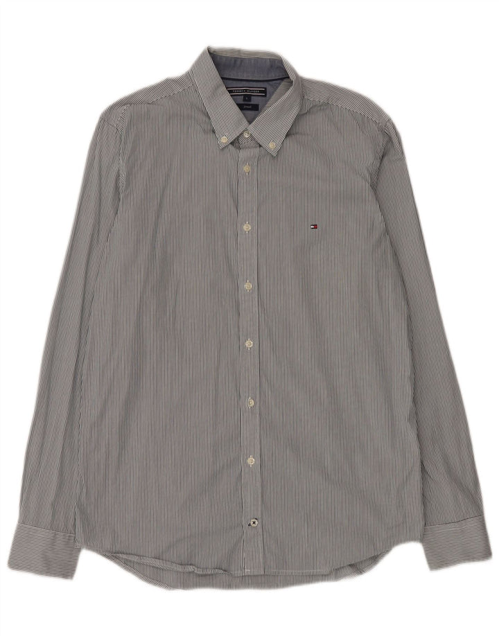 TOMMY HILFIGER Chemise Homme Large Bleu Rayure Coton