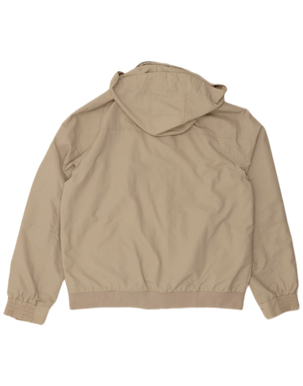 Tommy Hilfiger Veste bomber à capuche pour homme UK 42 XL Nylon beige
