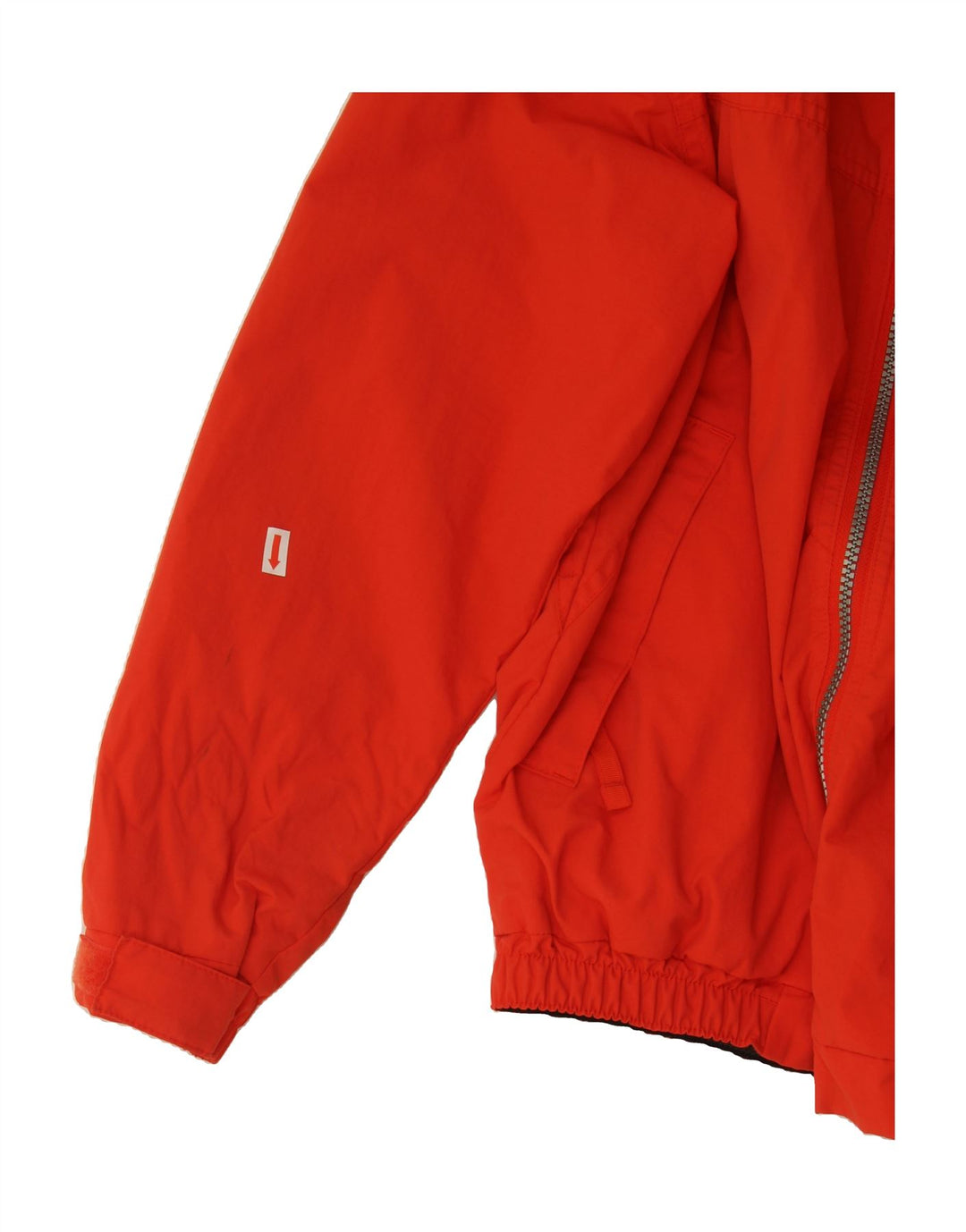 SLAM Womens Graphic Bomber Jacket US 7 Medium Orange Nylon Vintage Slam and Second-Hand Slam from Messina Hembry 