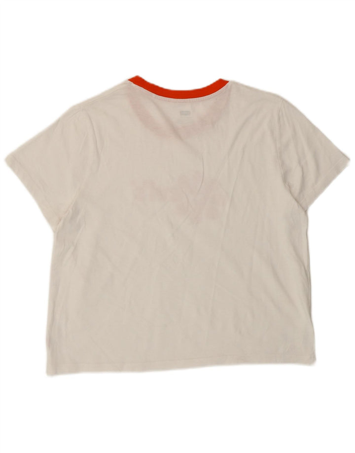 Levi's T-Shirt Graphique Femme UK 10 Small Blanc