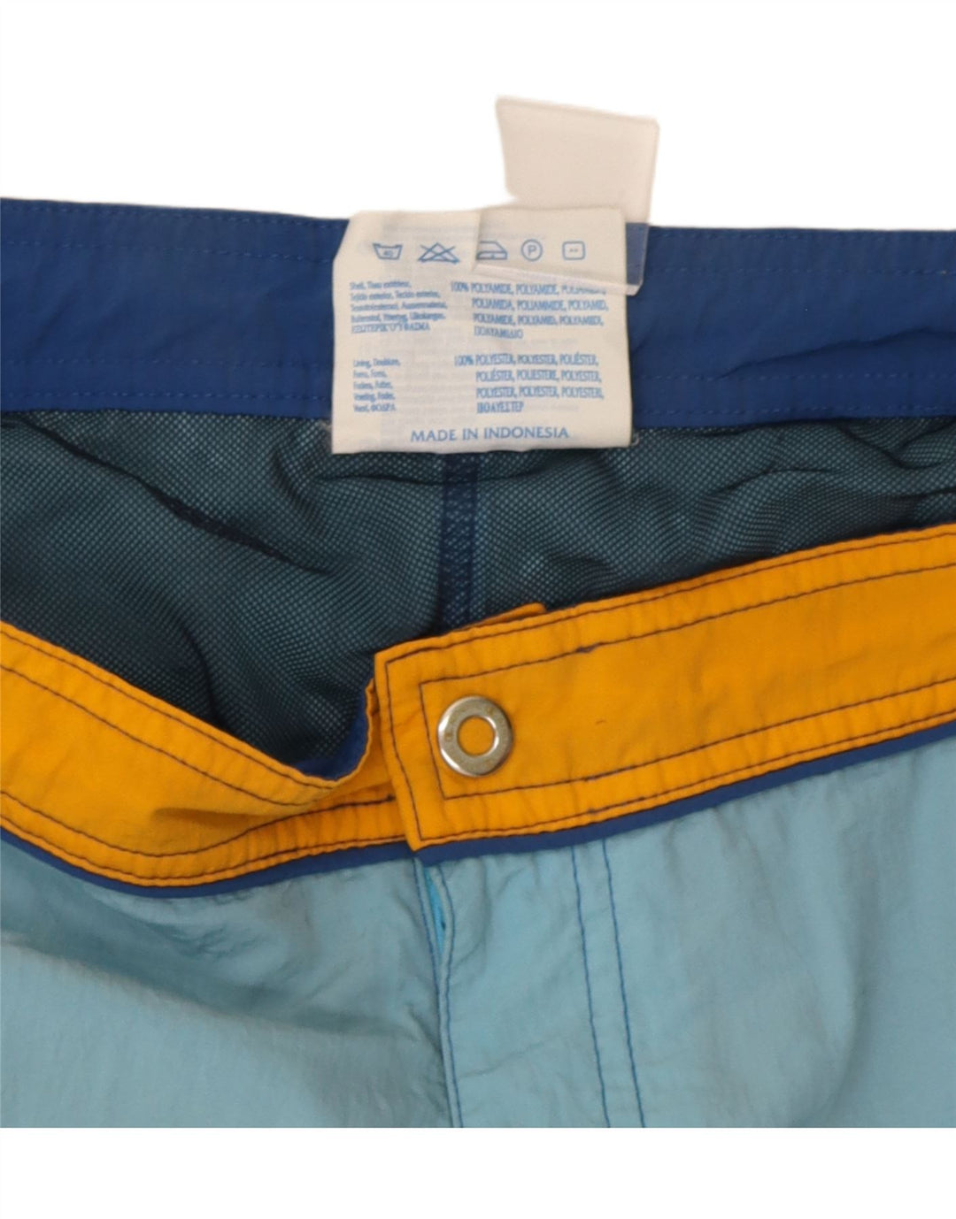 Champion Short de Bain Homme Bleu Moyen Polyester Colorblock