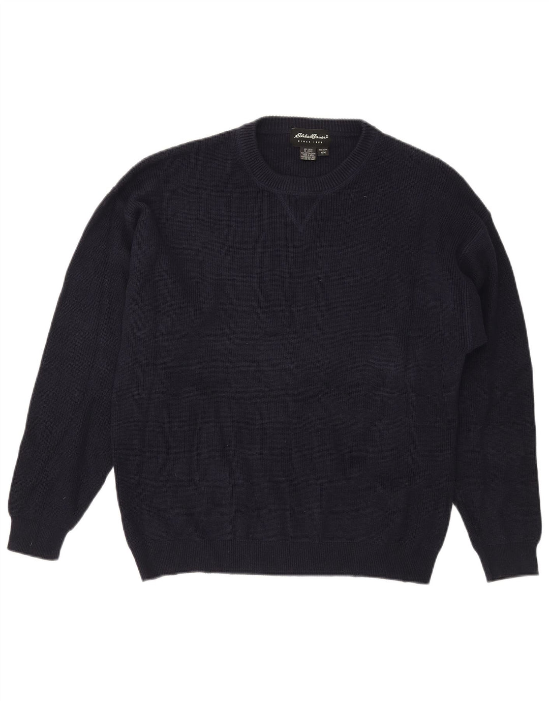 Eddie Bauer Pull col rond pour homme en coton bleu marine moyen