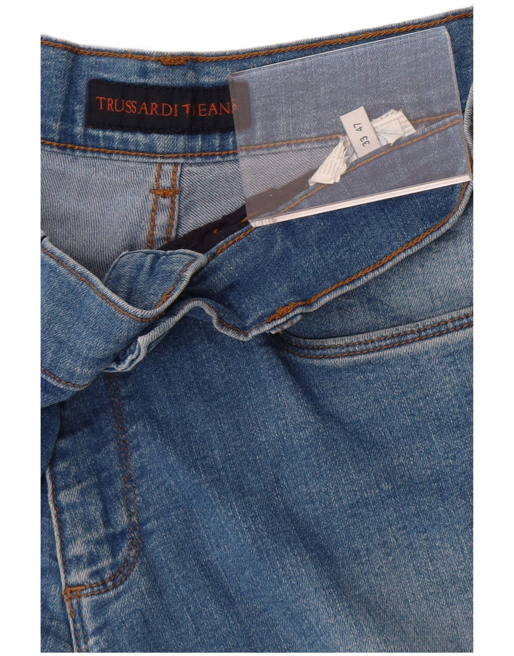 Trussardi Jean Droit W33 L31 Bleu Homme