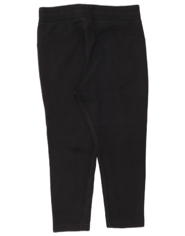 Puma Pantalon de survêtement court pour femme Joggers UK 14 Large Noir Coton