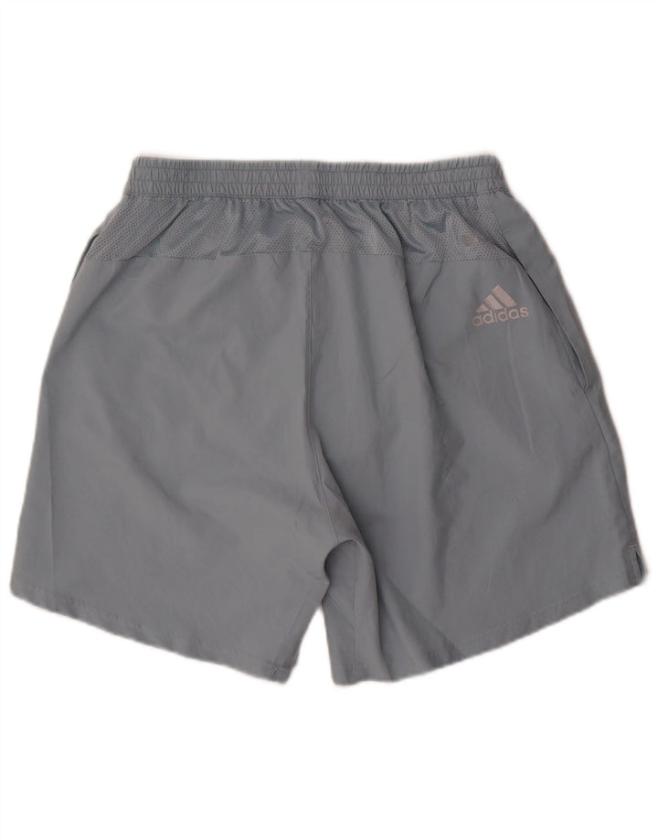 Adidas Short de sport graphique pour hommes, grand bleu, polyester