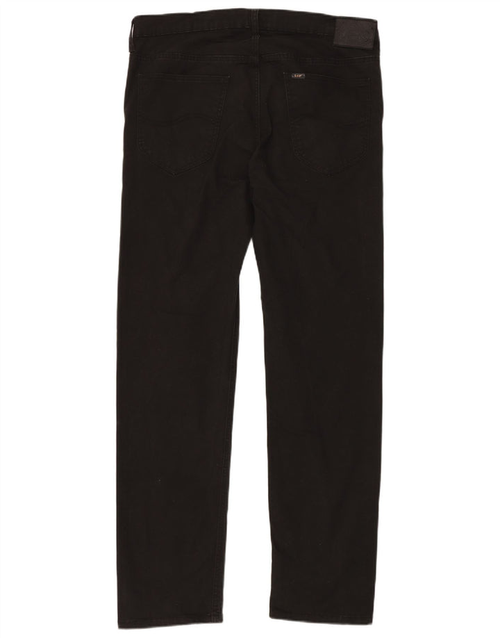 LEE Pantalon décontracté droit Daren Zip Fly W34 L32 en coton noir pour homme
