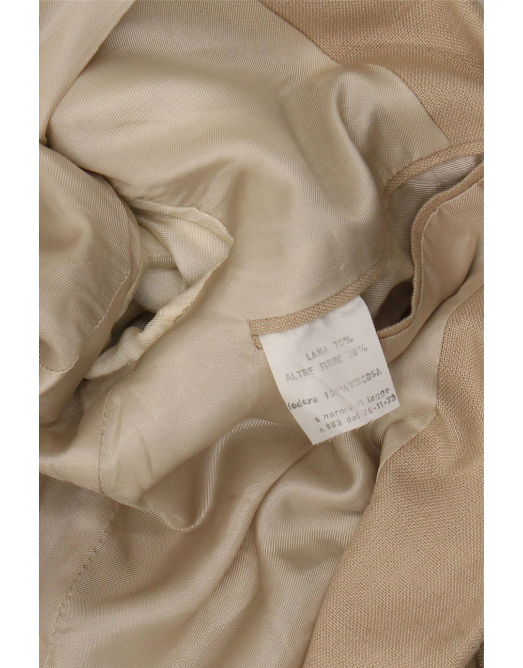 vintage Homme Double Breasted Blazer Veste UK 36 Petite Laine Brune