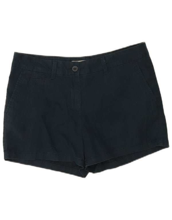 Marks & Spencer Short Chino Femme UK 12 Moyen W30 Bleu Marine Coton