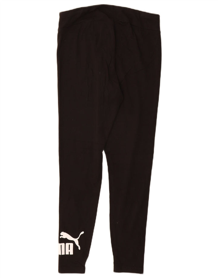 PUMA Legging graphique pour femme UK 44 Large Noir Coton