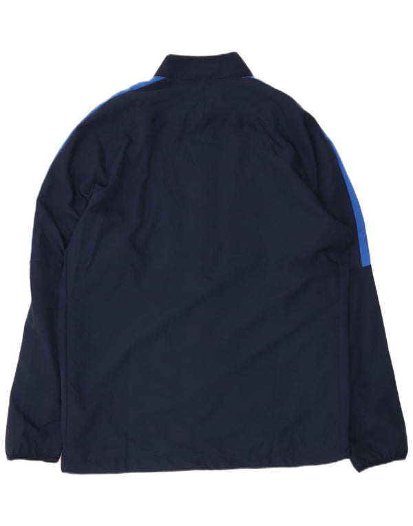 Nike Hommes Dri Fit Graphic Survêtement Top Veste Large Bleu Marine Colorblock