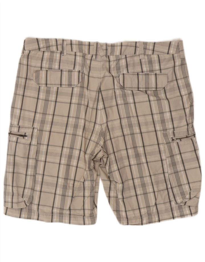 NIKE Short cargo W36 pour homme - Grand carreaux beiges