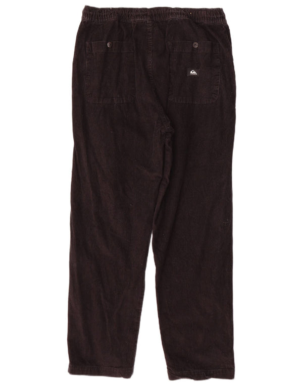 Quiksilver Pantalon droit en velours côtelé pour homme Medium W32 L28 Marron Coton