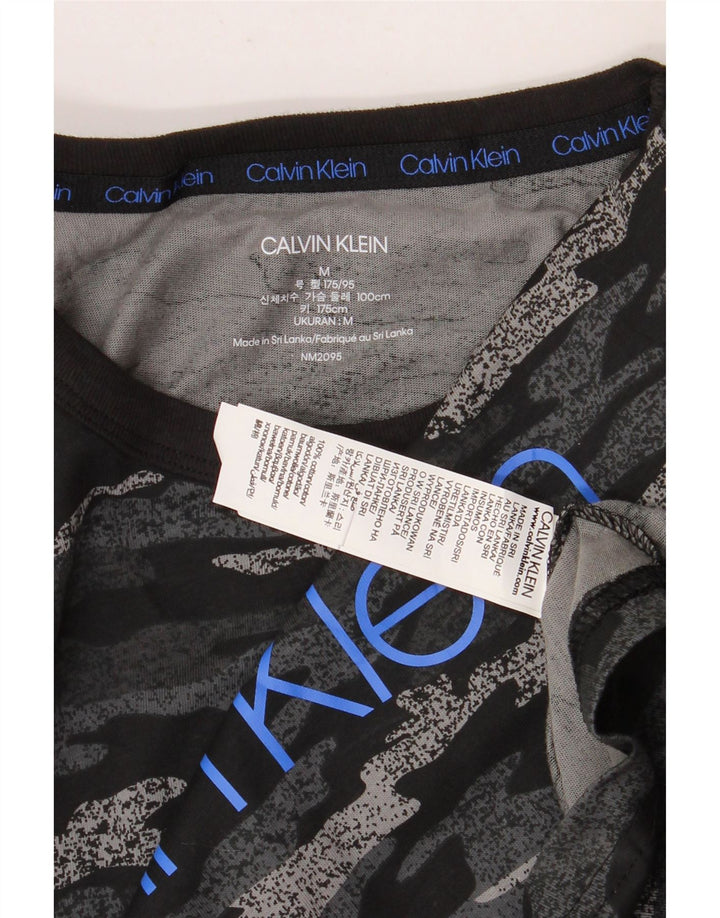 Calvin Klein T-Shirt Graphique Homme Noir Moyen Camouflage Coton