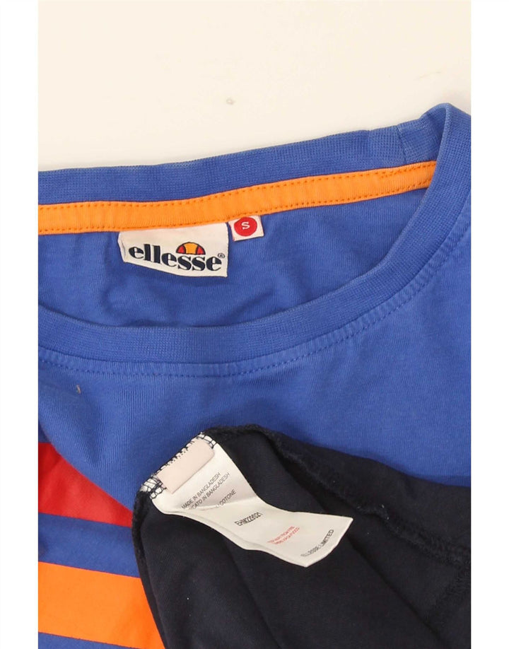 Ellesse T-Shirt Graphique Haut Petit Coton Colorblock Multicolore Homme