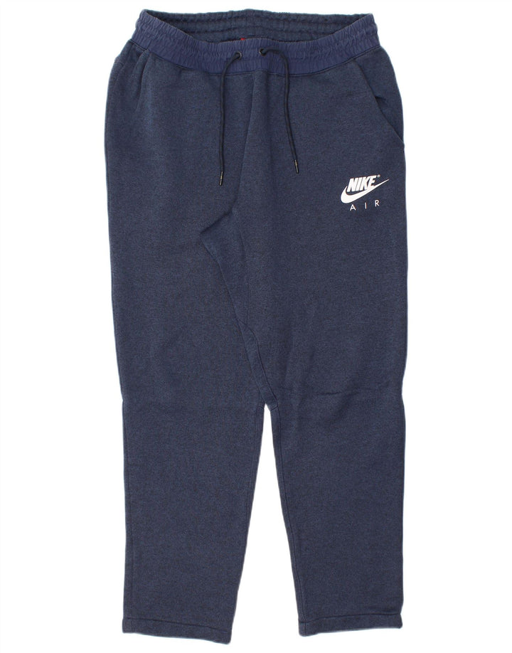 NIKE Pantalon de survêtement pour femme UK 14 Coton bleu marine moyen