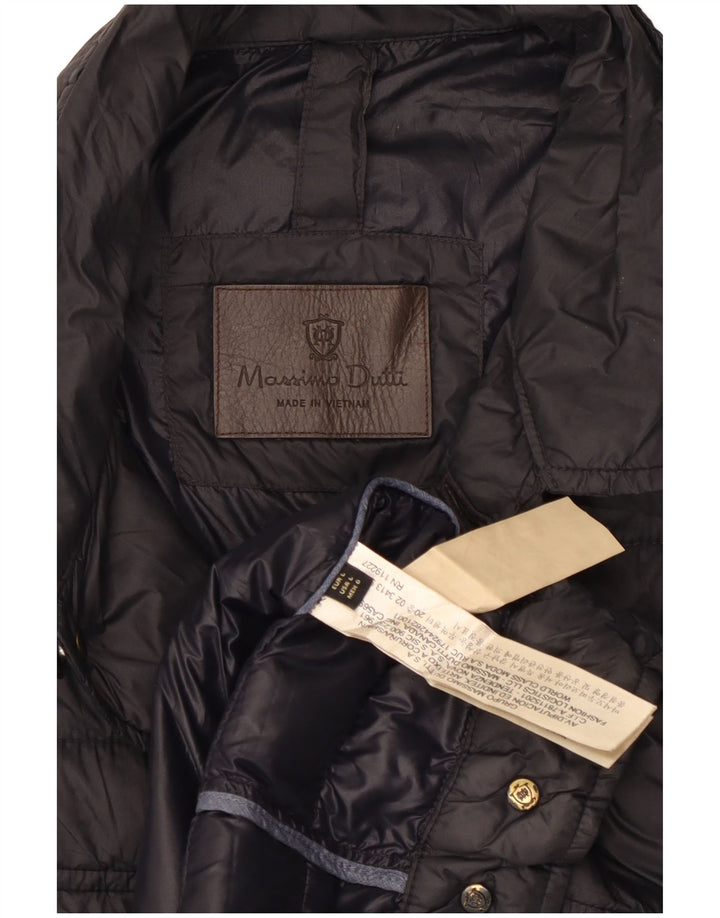 MASSIMO DUTTI Veste matelassée pour homme UK 40 Large Noir Polyester