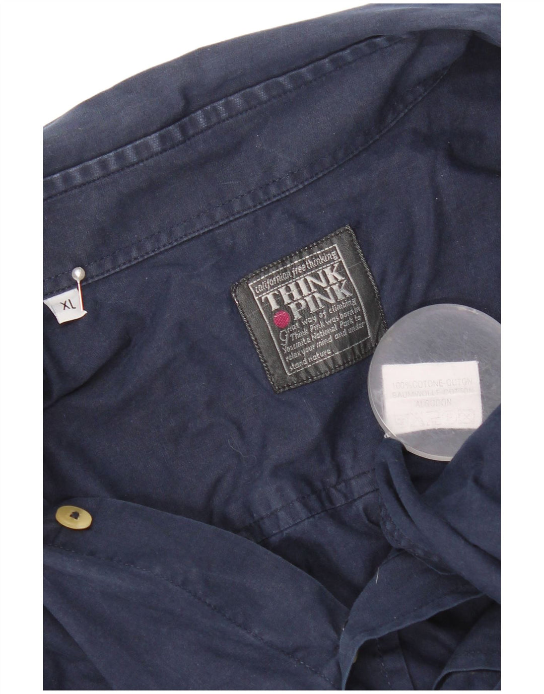 Chemise Homme Think Pink XL Bleu Marine Coton
