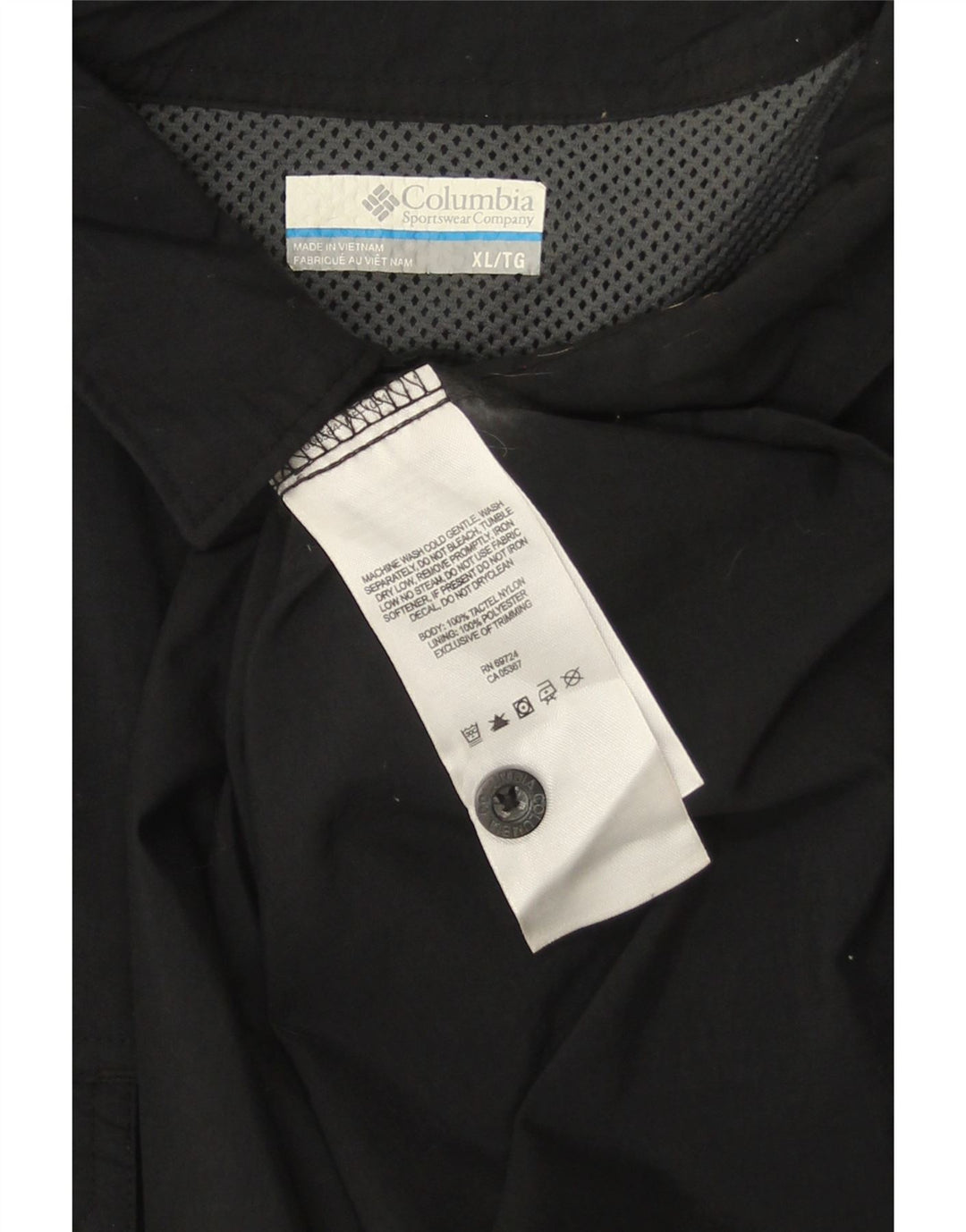 COLUMBIA Chemise Homme XL Nylon Noir